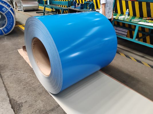 Beli Pre Painted Steel Coil with Back Coating Thickness 5-7μm Coil Weight 3-8MT and Width 700-1250mm for HVAC Automotive and Building Sectors online manufacture
