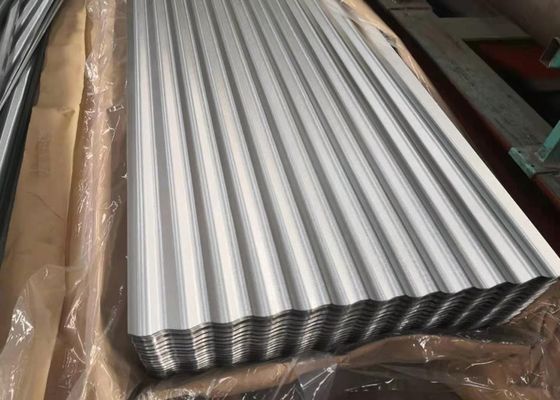 membeli 0.5mm DX51D AZ275 Galvalume Corrugated Roofing Sheet dengan Lebar Efektif 800mm untuk Bangunan Struktur Baja online manufacture
