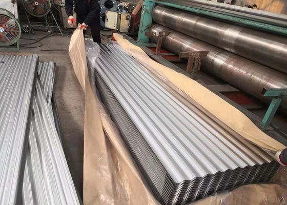 membeli AZ180 DX51D Lembar atap bergelombang Galvalume dengan lebar efektif 800mm untuk bangunan sipil online manufacture