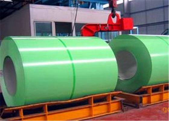 Beli 0.76mm Z150 Prepainted Steel Coil RAL 5096 untuk aplikasi atap dan bangunan online manufacture