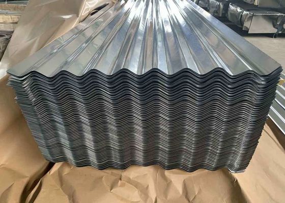 Beli 0.14mm Regular Spangle Corrugated Steel Wall Panel 1.5mm panel atap baja bergelombang online manufacture