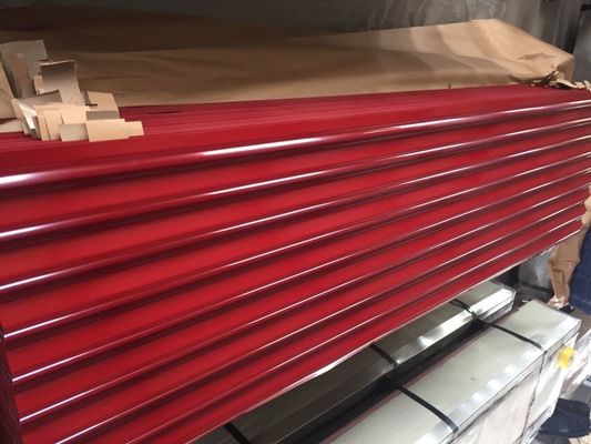 Beli Struktural 76mm Pre-dicat bergelombang atap lembaran GI bergelombang lembaran dengan Matt Finishing online manufacture